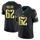 Men’s Jason Kelce Philadelphia Eagles Kobe Bryant Black Gold Trim Jersey