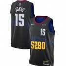 Men's Youth Nuggets #15 Nikola Jokic City Basketball Jersey Black 2024