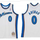 Men's Washington Wizards #0 Gilbert Arenas Mitchell & Ness White 2004-05 Hardwood Classics Jersey