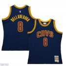 Mens Cleveland Cavaliers #8 Matthew Dellavedova Mitchell & Ness Navy Hardwood Classics Jersey