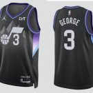 Mens Utah Jazz #3 Keyonte George Black Statement Edition Swingman Jersey