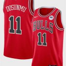 Men's Bulls #11 Ayo Dosunmu City Basketball Jersey Red Stitched