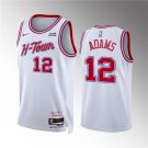 Men's Houston Rockets #12 Steven Adams White 2025 City Edition Stitched Jersey