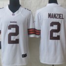 Nike Cleveland Browns #2 Johnny Manziel White Limited Jersey