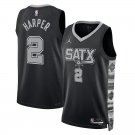 San Antonio Spurs #2 Dylan Harper Black Statement Edition Player Jersey