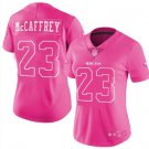 Women's San Francisco 49ers #23 Christian McCaffrey Pink Fashion Limited Jersey