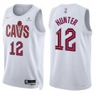 Mens Cleveland Cavaliers #12 De'Andre Hunter White Association Edition Swingman Jersey
