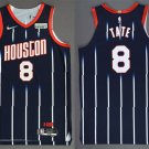 Men's Mitchell & Ness Rockets #8 Jae'Sean Tate Retro Jersey Purple
