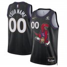 Mens Youth Toronto Raptors Custom Black 2024-25 City Edition Swingman Jersey