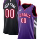 Mens Youth Toronto Raptors Custom Purple Black Classic Edition Jersey