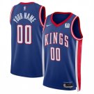 Mens Youth Sacramento Kings Custom 2024-25 Blue City Edition Jersey