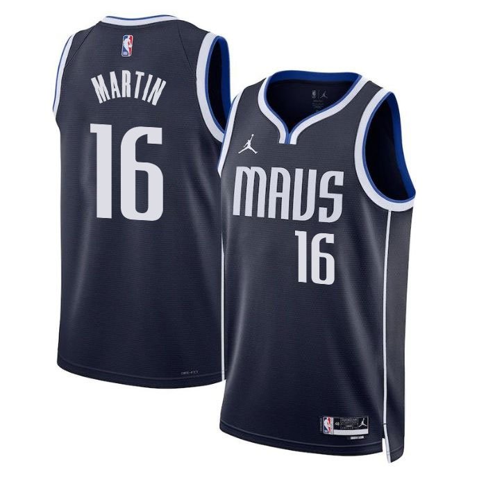Caleb Martin 16 DAL 2024-25 Statement Edition Jersey Navy