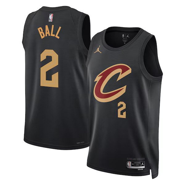 Lonzo Ball #2 Cleveland Cavaliers Statement Edition Jersey Black