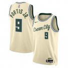 Milwaukee Bucks #9 Bobby Portis City Edition Stitched Jersey Cream 2025-26