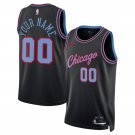 Mens Youth Chicago Bulls Custom Black City Edition Jersey 2025-26