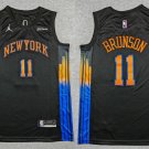Men's & Youth Knicks #11 Jalen Brunson City Jersey Black Statement 2025-26