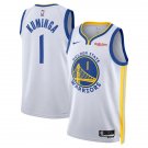 Golden State Warriors #1 Jonathan Kuminga 2025-26 White Association Edition Swingman Jersey
