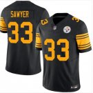 Pittsburgh Steelers #33 Jack Sawyer Black Color Rush F.U.S.E. Vapor Limited Football Jersey