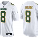 Green Bay Packers #8 Josh Jacobs White Fashion Game Football Jersey