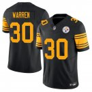 Pittsburgh Steelers #30 Jaylen Warren Black Color Rush F.U.S.E. Vapor Limited Football Jersey