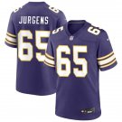 Minnesota Vikings #65 Michael Jurgens Nike Purple Classic Game Limited Jersey