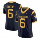 West Virginia Mountaineers #6 Garrett Greene Navy 2025 F.U.S.E. Stitched Jersey