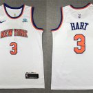 New Yok Knicks #3 Josh Hart White Association Edition Basketball Jersey