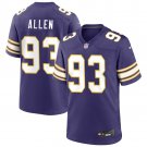 Minnesota Vikings #93 Jonathan Allen Nike Purple Classic Football Limited Jersey