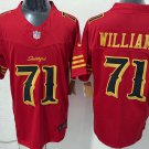 San Francisco 49ers #71 Trent Williams Red Gold 2025 F.U.S.E. “Rivalries” Vapor Jersey