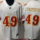 San Francisco 49ers #49 The Faithful White Gold 2025 F.U.S.E. “Rivalries” Vapor Jersey