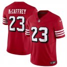 San Francisco 49ers #23 Christian McCaffrey Red F.U.S.E. Vapor Color Rush Jersey