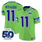 Seattle Seahawks #11 Jaxon Smith-Njigba 50TH F.U.S.E. Green Football Jersey