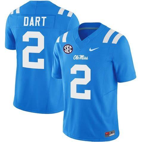 Ole Miss Rebels #2 Jaxson Dart Royal Blue 2025 College Football Jersey