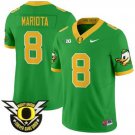 Oregon Ducks #8 Marcus Mariota GANG GREEN Retro F.U.S.E. Limmited Football Game Jersey