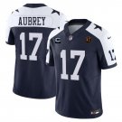 Dallas Cowboys #17 Brandon Aubrey Navy F.U.S.E. With John Madden Patch Jersey