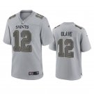 New Orleans Saints #12 Chris Olave Gray Atmosphere Fashion Game Jersey