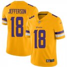 Minnesota Vikings Justin Jefferson Color Rush Jersey Yellow Gold