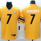 Pittsburgh Steelers #7 Ben Roethlisberger Gold Inverted Legend stitched Jersey