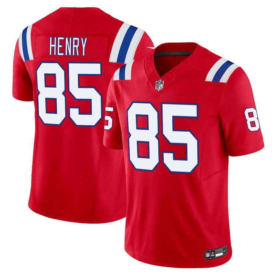 NE #85 Hunter Henry F.S.U.E. Red Color Rush Stitched Jersey