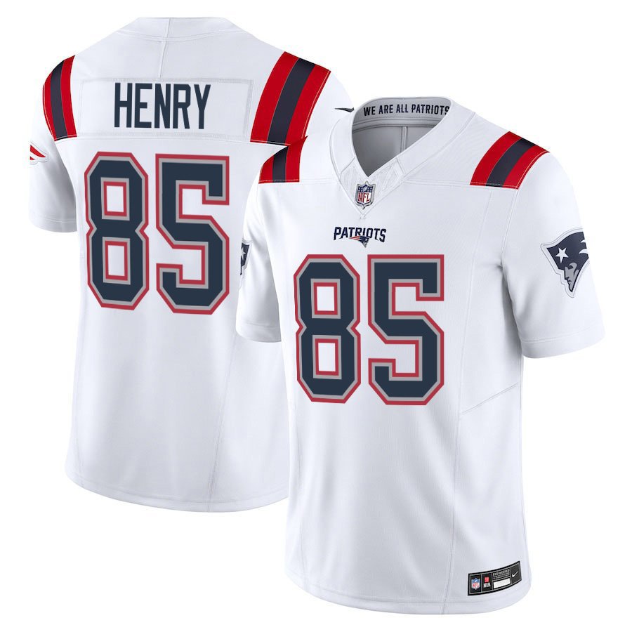 New England Patriots #85 Hunter Henry White F.S.U.E. Color Rush Football Jersey