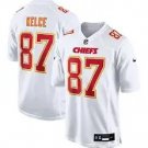 Kansas City Chiefs #87 Travis Kelce White Atmosphere Fashion Game Jersey
