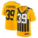 Pittsburgh Steelers #39 Minkah Fitzpatrick Gold Alternate Throwback Game Jersey