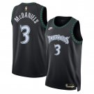 Minnesota Timberwolves #3 Jaden McDaniels Black 2025 Classic Jersey
