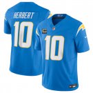 Los Angeles Chargers #10 Justin Herbert Blue 2025 F.U.S.E With 4-Star C Patch Vapor Jersey
