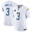 Los Angeles Chargers #3 Derwin James Jr. White F.U.S.E With 4-Star C Patch Vapor Jersey