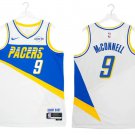 Mens Indiana Pacers #9 T.J. McConnell 2025-26 White City Edition Swingman Jersey