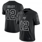 Tom Brady #12 Tampa Bay Buccaneers Reflective Limited Jersey Black