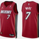 Mens Youth Miami Heat #7 Kel'el Ware Red Statement Edition Swingman Jersey