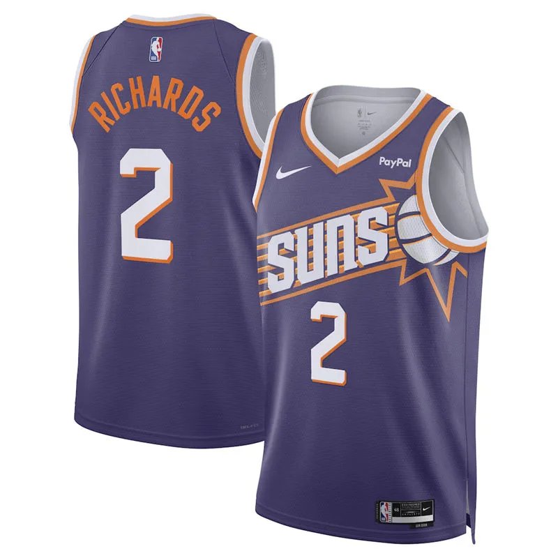 Mens Youth Phoenix Suns #2 Nick Richards Nike Purple Icon Edition Swingman Jersey