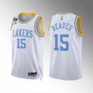 Men's & Youth #15 Austin Reaves Lakers Classic Edition White Jersey